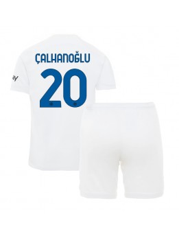 Inter Milan Hakan Calhanoglu #20 Auswärts Trikotsatz für Kinder 2023-24 Kurzarm (+ Kurze Hosen)